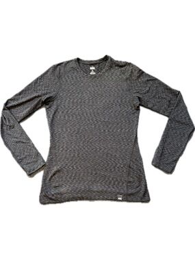 REI Co-Op Heathered Gray Long Sleeve Active Tee Shirt S